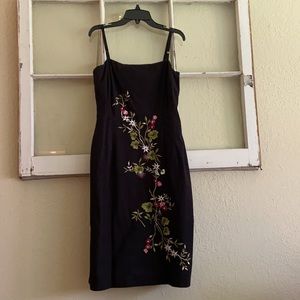 Mandalay Dress with Embroidered Flowers